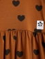 Preview: MINI RODINI Kleid Hearts - braun